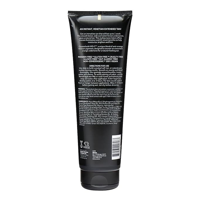 Norvell Tanning Bundle: Self Tan Extender Lotion, 8,5 fl. oz. + Streak Free Tan Applicator Mitt - Premium After Tanning Lotion Moisturizer and Washable Mitt for Flawless Results