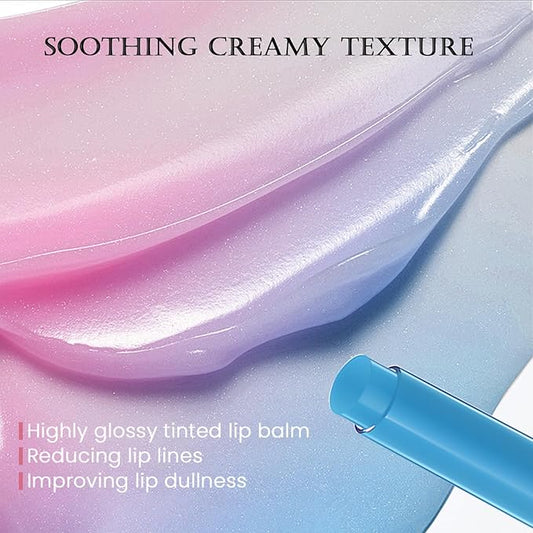 DAGEDA Tinted Lip Balm, Moisturizing Magic Color Changing Lipstick, Soothing Hydrating Lip Balm Tinted, Glossy Lip Plump Gloss Butter Balm, Lightweight, Non-Greasy, 05