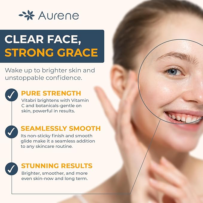 Vitabri Vitamin C Serum for Face โ Brightening & Anti-Aging Formula with Vitamin C, Ferulic Acid & Botanicals โ Hydrating Serum for Dark Spots, Tone & Fine Lines โ 1 Fl Oz