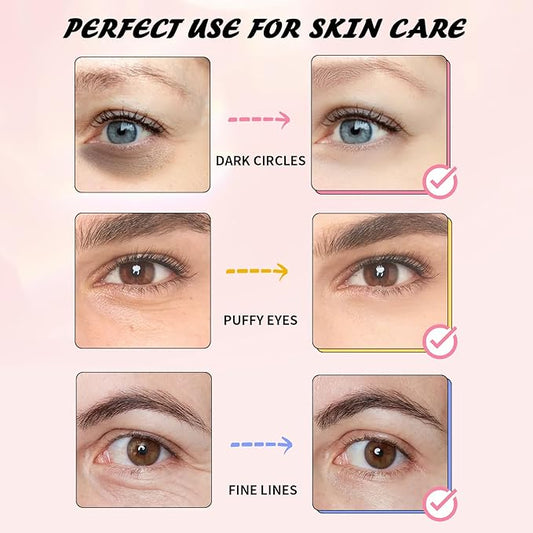 Eye Mask Gift Box (48 Pairs) - Caffeine, 24K Gold, Retinol Triple Energy - Fights Puffiness, Dark Circles, Fine Lines, Firming Under Eye Patches - Birthday, Bachelorette Party, Bridesmaid Gift