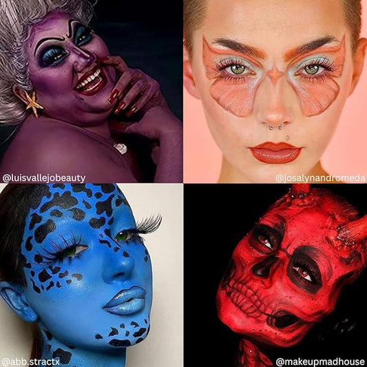 Mehron Makeup Paradise Makeup AQ 8 Color Tropical Palette | Magnetic Refillable Body Paint & Face Paint Palette | Professional Water Activated Makeup for Costumes, SFX, Halloween, & Cosplay