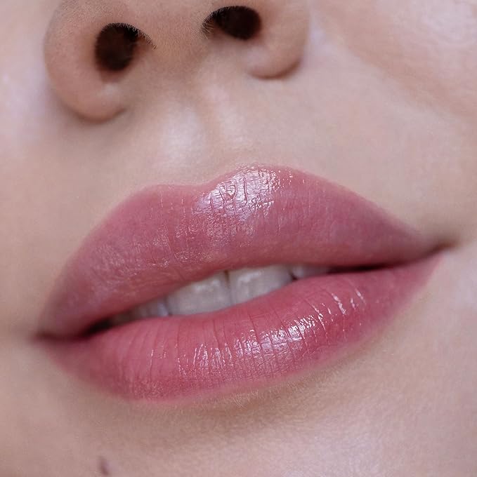 True Botanicals - Moisture Lock Glossy Lip Balm | Non-Toxic, Cruelty-Free, Organic | Hyaluronic Acid, Moisturizing to Target Dry + Aging Lips | MADE Safe (Berry, 0.14 oz | 4 g)