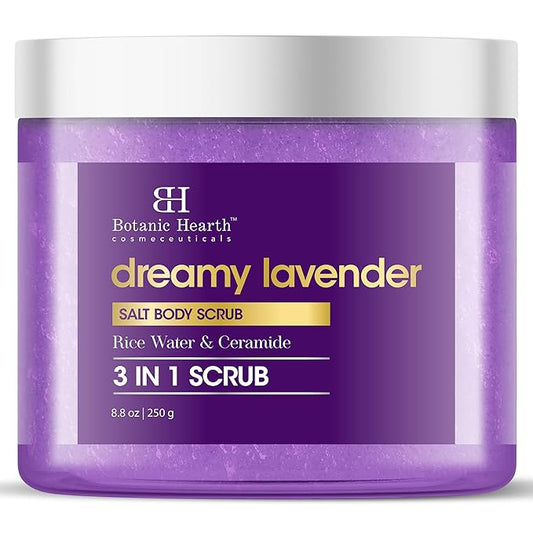 Botanic Hearth Dreamy Lavender Body Scrub 8.8 Fl Oz | Gently Exfoliates And Moisturizes Skin, Infused With Natural Lavender Oil And Essential Nutrients For Smooth And Radiant Skin