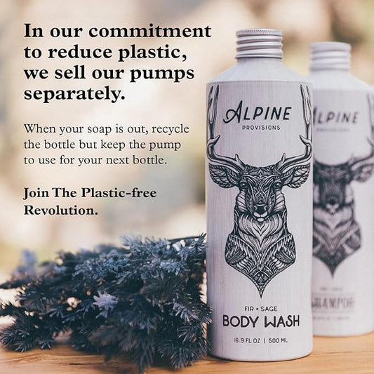Alpine Provisions Cedar & Sandalwood Shampoo - Naturally Repair, Cleanse, and Hydrate with Essential Oils, Jojoba, Aloe Vera - Vegan, Sulfate & Plastic Free - Plant-Based Hair Care 16.9 FL Oz