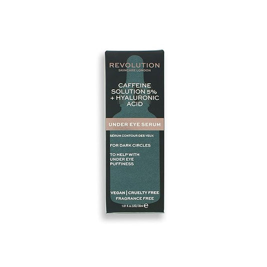 Revolution Skincare Targeted Under Eye Serum - 5% Caffeine, Clears Blemishes, Exfoliates the Skin and Reduces Blackheads, Vegan & Cruelty Free, 250ml