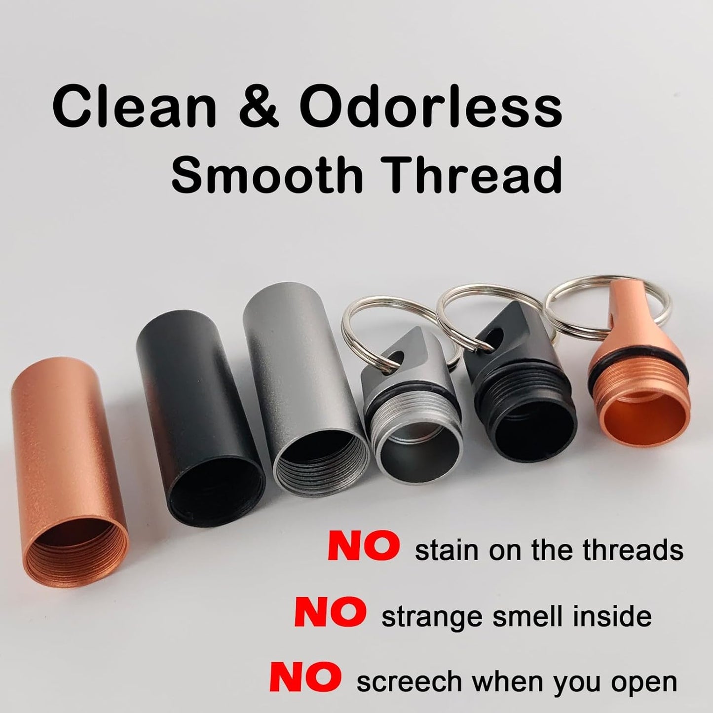 Small Pill Organizer Box Waterproof Keychain Pill Holder Portable Travel Pill Container Metal Case with Keyring for Outdoor Camping Travel