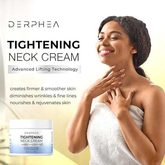 Neck Tightening Cream: Tighten and Lift Neck Cream For Tightening and Firming, Fine lines, Loose & Sagging On Face, Decollete & Other Skin Areas - 3.4 Oz