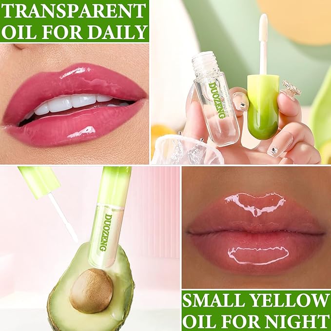 Lip Plumper Set,Lip Plumper Oil Gloss Moisturizing Lip Plumper Lip Care Serum,Hydrating Plump Gloss Reduce Fine Lines,Lip Plumper for Day & Night Use Set C(3Pcs)
