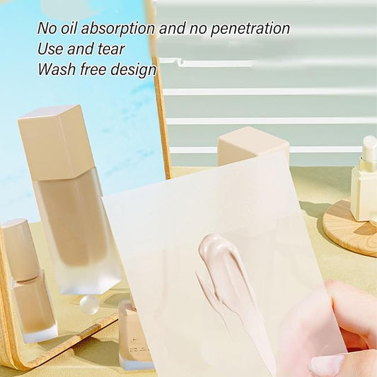 200 Sheets Nail Art Cosmetic Palette Paper Disposable Nail Art Palette Paper Mix Colors for Daily Use