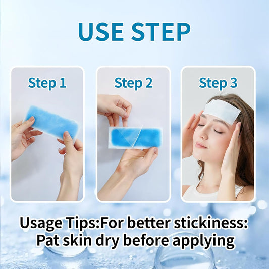 Instant Cooling Ice Packs for Outdoor Activities Summer Heat Relief - Large Disposable Cooling Patches for Neck Body, Camping Hiking Sports, Instant Temperature Drop 10 Pack