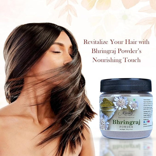 100% Natural Bhringraj Powder | (100 gms) False Daisy Powder Herbal Supplement | Eclipta Alba for Hair Growth Supplements | Karisalankanni Ayurvedic Support for Healthy Hair | Herbal Hair Mix