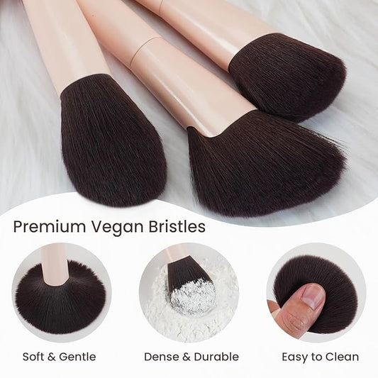 Makeup Brushes 10Pcs Professional Makeup Brush Set Foundation Contour Concealer Blush Highlight Powder Blending Eye Shadow Brush