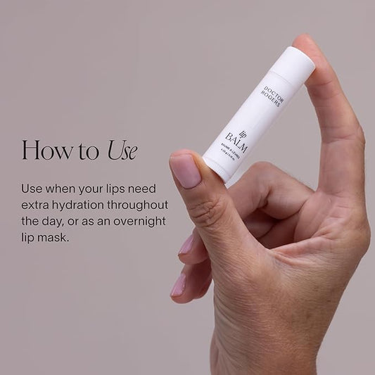 Doctor Rogers Lip Balm, Hydrating and Softening Lip Moisturizer For Very Dry Lips, Dermatologist-Created, Natural, & Hypoallergenic Moisturizing Lip Balms, 4.25g Tube