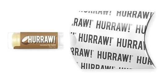 Hurraw! Coconut Lip Balm: Organic, Certified Vegan, Cruelty and Gluten Free. Non-GMO, 100% Natural Ingredients. Bee, Shea, Soy and Palm Free. Made in USA