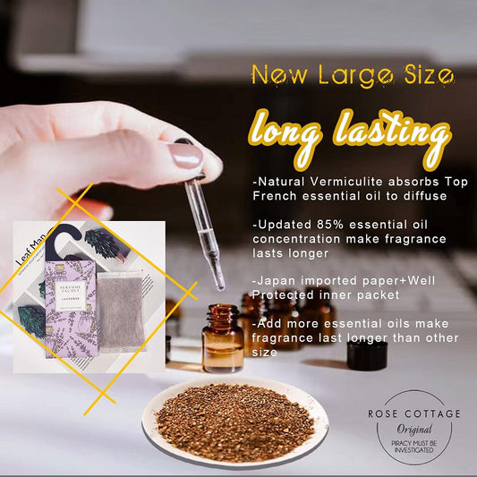 Large 12 Packs Vanilla Hanging Closet Air Freshener Scented Sachets Long Lasting Smell Goods