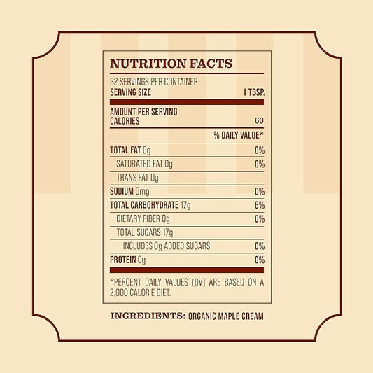 Frost Ridge Maple Farm, Organic Maple Cream, Grade A, One Pound (16 oz)