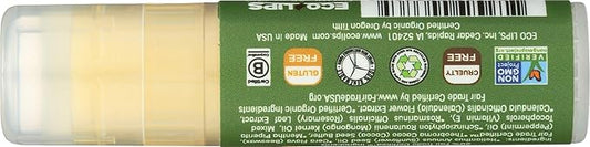 Eco Lips Organic Mongo Kiss Peppermint Lip Balm, USDA Certified Organic, 0.25 Ounce (Pack of 15)