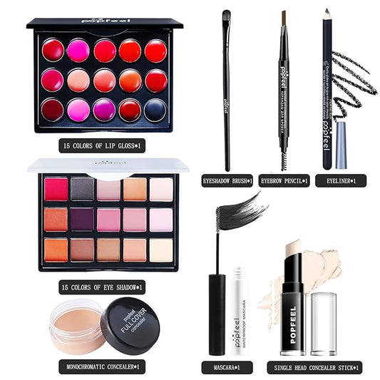 Professional Makeup kit for women, Makeup kits for teenagers 14-16, All in one Makeup set, Kit de maquillaje para mujer(8 PCS)