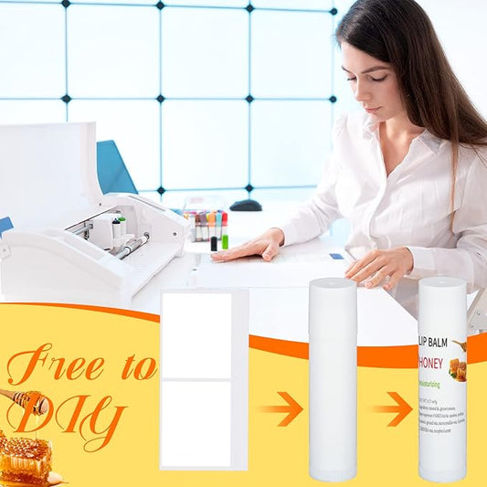 Demissle 150 Pcs Unlabeled Lip Balm Bulk Chapped Stick Blank Mini Lip Balm Gifts Moisturizing Lip Balms Favors for Women Homeless Wedding Bridal Shower Favors Baby Shower Guests Favors(Honey)