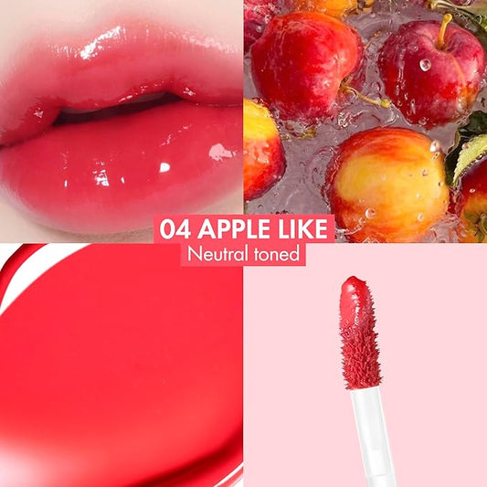 Amuse SEOUL BEBE TINT - 04 APPLE LIKE | 24-hour Long-lasting Lip Stain, Plumping, Hydrating, Moisturizing, No Peel Off, Lip Care, Treatment, Non Sticky, Korean Lip Tint for Dry Lips
