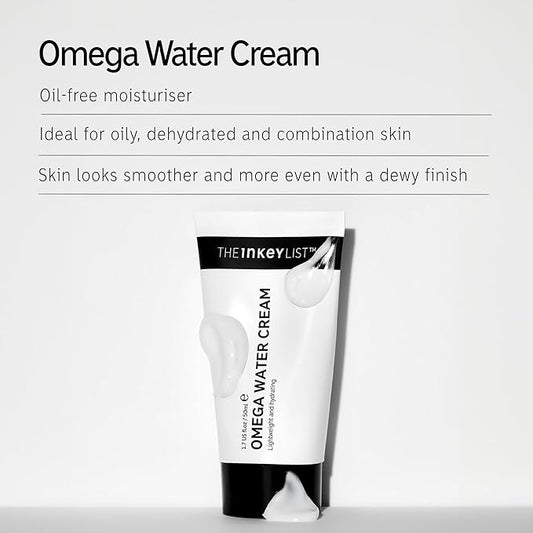 The INKEY List Omega Water Cream Moisturizer, 1.69 fl oz (2 Pack)