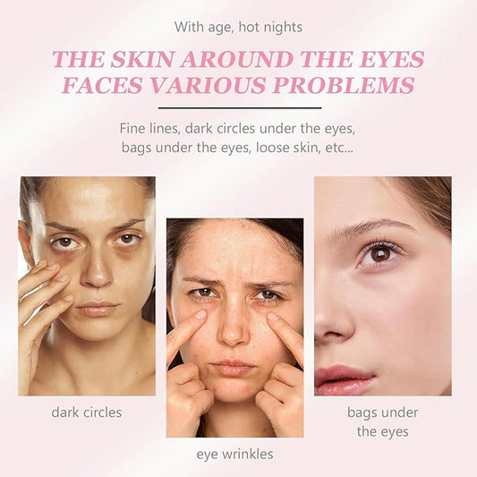 Instant Under Eye Cream, Ream For Eye Bags, Moisturizing Eye Cream, Anti-Wrinkle Eye, Brightening Eyes Tightener Cream, Helps To Instantly Reduce The Puffy Eye Look(2pcs)