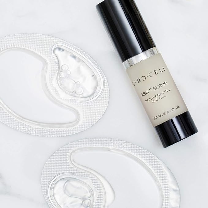 CIRCCELL ABO Eye Serum, Day & Night Oxygenating Serum, Regenerative Anti-Aging Under Eye Serum for Wrinkles, 0.5 Count