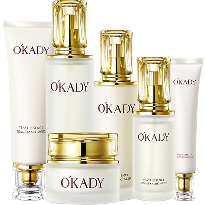 O’KADY Face Skincare Sets Anti Aging Beauty Products Skin Care 6-piece For Women Skincare Kits With Cleanser,Toner,Serum,Eye Cream,Lotion,Facial Cream,Primer Cream Travel Kit For Wife Mom