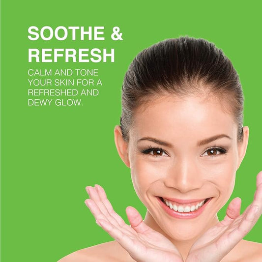 | Face & Body Mist Spray - Soothing Cucumber Water With Moisturizing Hyaluronic Acid | Instant Soothing, Cooling, Conditioning | 8 FL OZ