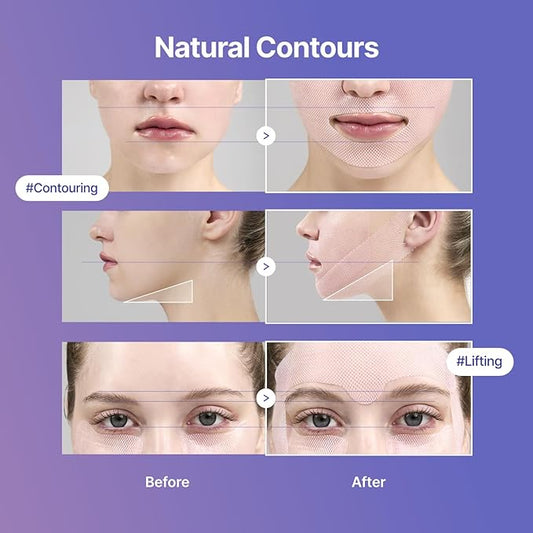 MEDITHERAPY Tension Up Mask 5EA - Korean Collagen Face V Line Lifting Mask - Hydrating Firming & Skin Tightening for Sharp & Sculpted Contour - Matrixyl & Peptide Gel Facial Mask for Youthful Radiance