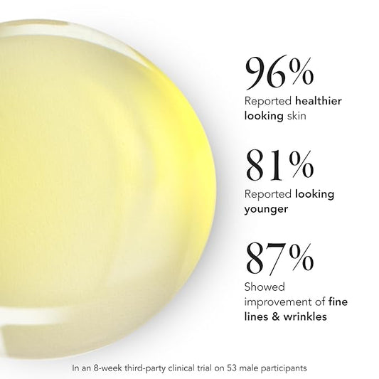 Caldera + Lab The Good | Men's Organic Moisturizing Face Serum for Dry, Sensitive, & Normal Skin – Vegan, Natural & Antioxidant Packed Skincare Facial Oil