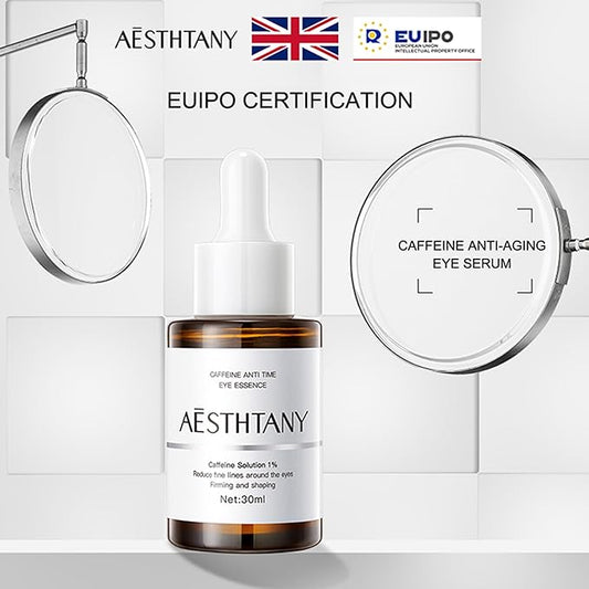 Caffeine Niacinamide Organic Carnosine Serum 1 Fl Oz / 30ml Reduce fne lines around the eyesFirming and shaping Anti-Aging,Moisturizing, Anti-Wrinkle Eye Serum - Skin Repair (Caffeine)