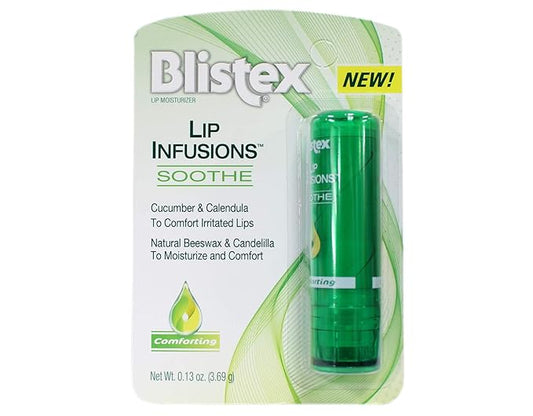 Blistex Lip Infusions Soothe Lip Moisturizer 0.13 Ounce (3 Pack)