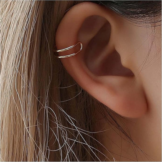 Cute Non-pierced Earrings Ear Cuff Ear Clip Minimalist Unilateral Earrings Cartilage Unique Ear Crawler Ear Climber Fashion Gold Ear Jewelry for Women