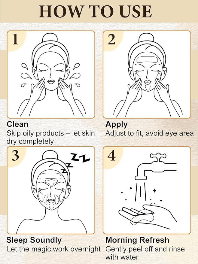 Reusable Neck Wrinkle Silicone Patches - Skin Firming Lifting Moisturizing for Women, Smile Line Facial Chest Forehead Anti-Wrinkle Patches Anti-Aging Facial Masks for Skin Lines Removal (16Pcs)