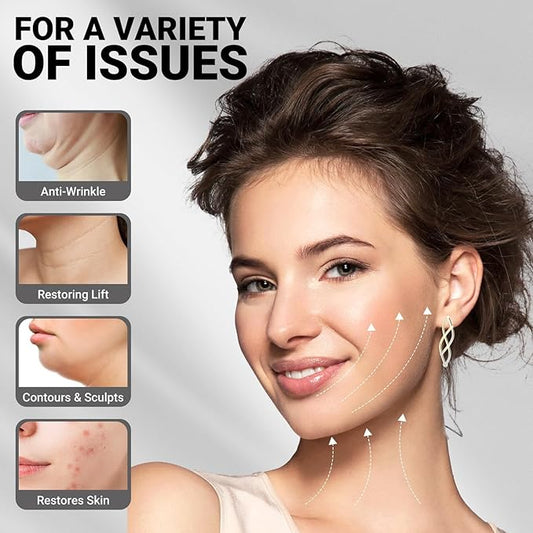 Reusable V Line Lifting Mask with Chin Strap for Sleeping,Face Lift Prevent Sagging, Jaw Exerciser,Black,M