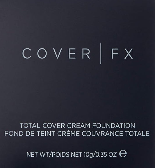 Cover FX Total Cover Cream Foundation: Oil-free Cream Foundation and Concealer - Full Coverage and Powerful Antioxidant Protection - N120, 0.35 oz