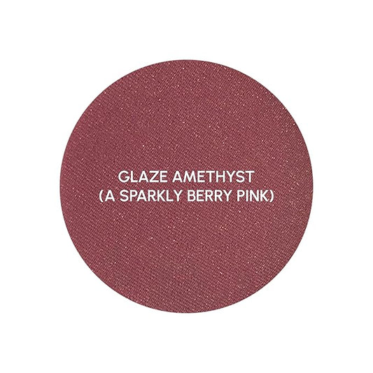PRIMROSE POWDER BLUSH, Pressed Blush Face Makeup, Buildable Formula, Smooth Finish, Paraben Free, Made in the USA 0.11 oz. (Glaze Amethyst)