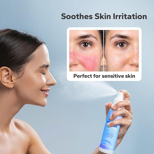 Hypochlorous Acid Spray (5 Fl Oz), Hypochlorous Acid Spray for Face & Body, Eyelid Cleanser, HOCl Facial Mist for Skin Cleansing & Soothing, Sensitive& Redness Reducing Skin Care