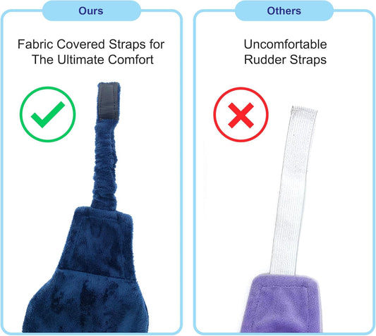 Weighted Lavender Eye Mask for Sleeping, Yoga, Dry Eyes - Great Relaxation Gifts for Mom, Dad, Women, Men - Aromatherapy Lavender Eye Pillow Gift (Navy Blue)