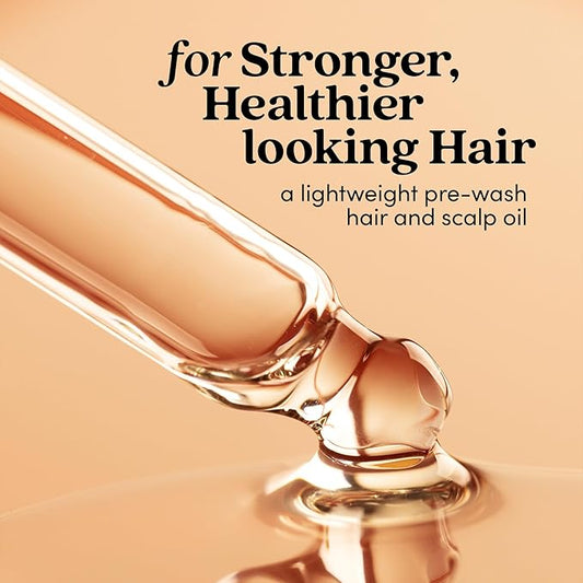 Fable and Mane Hair Oil - HoliRoots Strengthening Serum for Damaged, Frizzy Hair with Amla, Castor Oil for Hair Health - 3.4FL oz