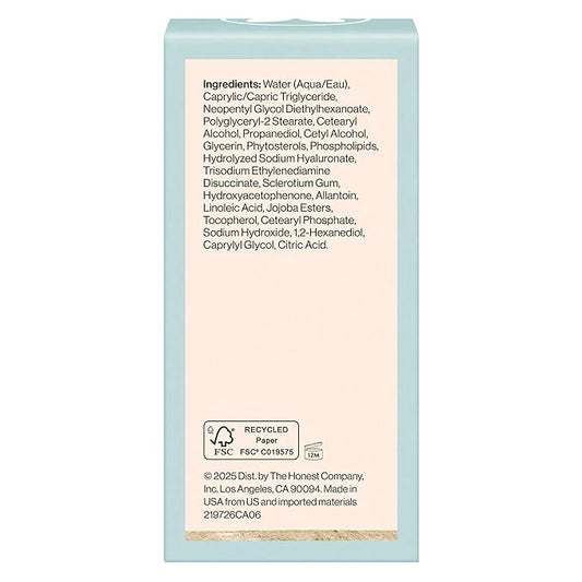 Honest Beauty Sensitive Skin Daily Calm Lightweight Moisturizer | Reduces Redness, Hydrates, + Calms Skin | Hypoallergenic, Fragrance Free, Vegan | 1.7 fl oz