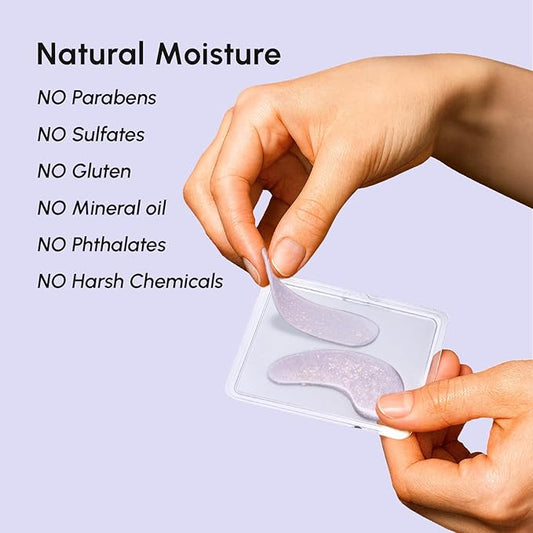 MAREE Violet Eye Gels - Marine Collagen Under Eye Patches for Puffy Eyes - Undereye Mask Patches for Women - Moisturizing Gel Eye Masks with Grape Water - Gel Pads