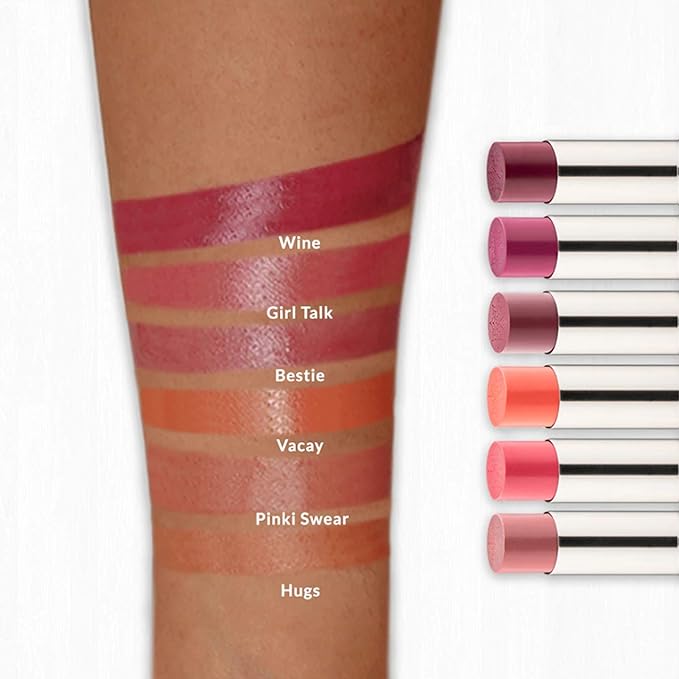 VASANTI Best Balm Forever Tinted Lip Balm (Mwah! - Burgundy) - Lip Moisturizer with Natural Oils and Butters for Lip Hydration and Long Lasting Comfort - Vegan, Paraben Free, Cruelty Free