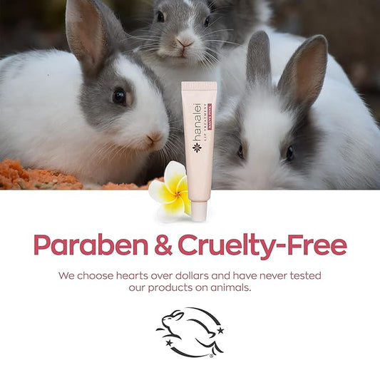 Hanalei Hydrating Lip Treatment Balm – Cruelty-Free, Paraben-Free Moisturizer for Severely Dry, Chapped Lips – Kukui Oil, Shea Butter & Grapeseed Oil –Mauve Pink Tint, Travel-Size 3-Pack (5g X 3)