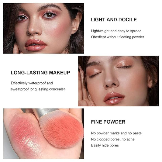 12 Colors Blush Palette,Highlighter Blush Powder Makeup,Long-Wearing,Smudge Proof,Natural-Looking,Blendable Cruelty-Free Matte Finish,Contour and Highlight Blush Palette Face Cosmetics Makeup