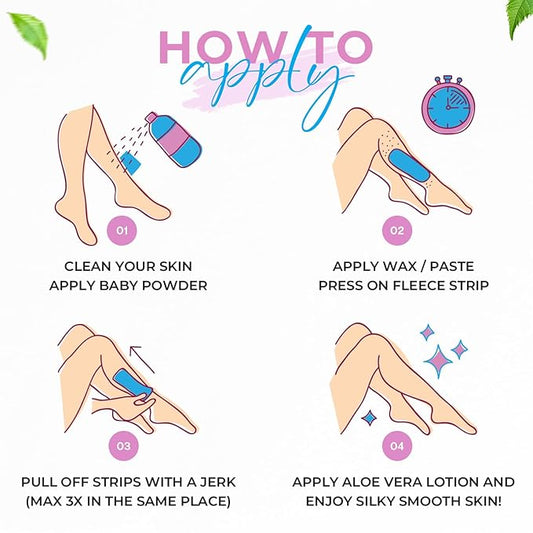 Non Woven Body and Facial Wax Strips Multi Size Pack (200)