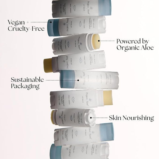 Herbal Peppermint Lipbalm, 3 Pack