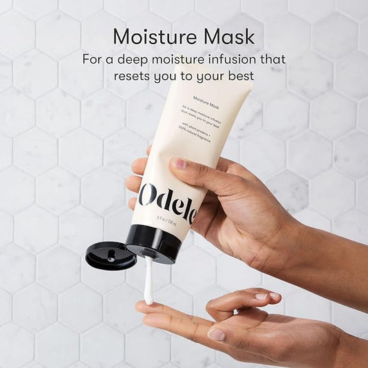 Moisture Hair Mask, Conditioner Treatment with Jojoba and Argan Oils for All Hair Types + Textures, 8 Fl Oz