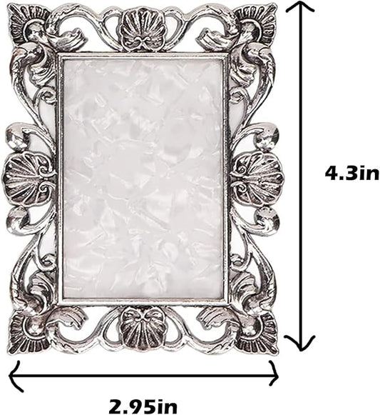 Nail Art Plate, 2 Pcs Nail Mixing Palette Polish Color Mixing Plate Nail Holder Nail Art Display Board, Nail Art Display Tools Photography Props(Sliver)